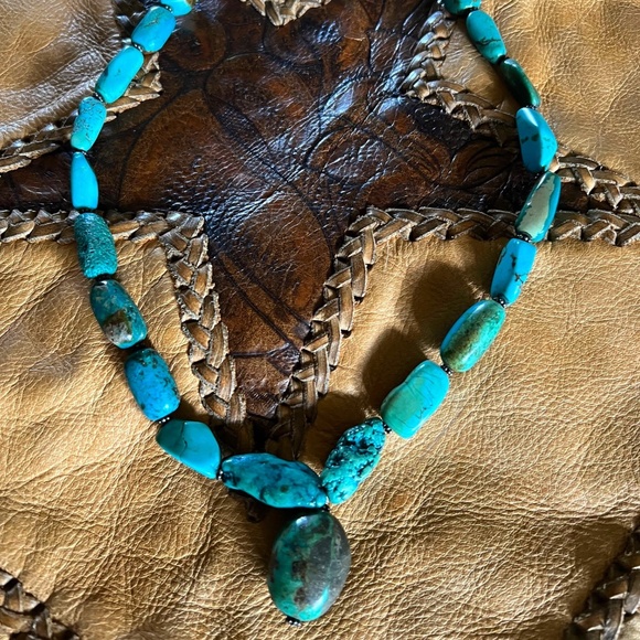 Turquoise 25 Piece Chunky 20" Necklace--Unbranded Purchased from Ross Simmons - Picture 1 of 7